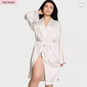 Victoria's Secret Cream Satin Loungewear
